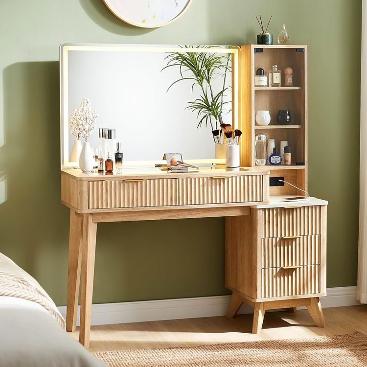 bedroom modern wooden dressing table design Dressing Table
